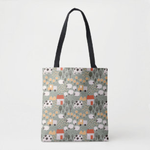 Tote Bag Motif de scène de ferme mignonne