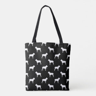 Tote Bag Motif de silhouettes de Corso de canne