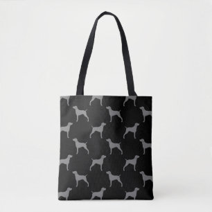 Tote Bag Motif de silhouettes de Weimaraner