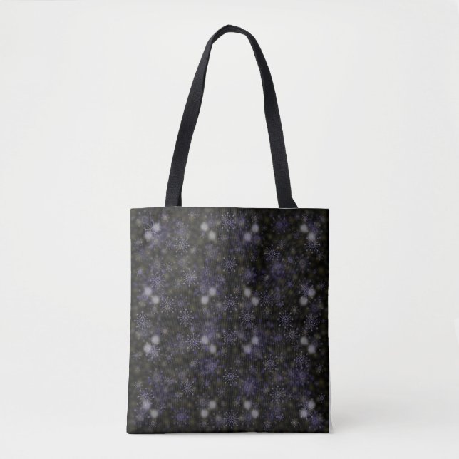 Tote Bag Motif de snowflakes (Devant)