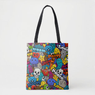 Tote Bag Motif de stickers lumineux