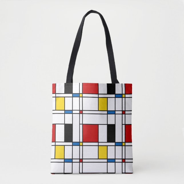 Tote Bag Motif de Stijl (Devant)
