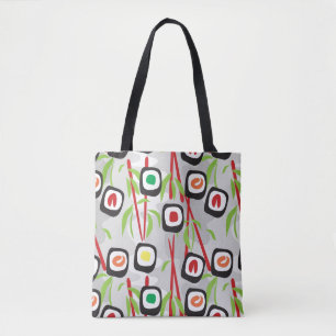 Tote Bag Motif de sushi