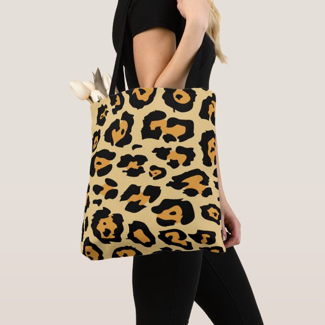 Tote Bag Motif de taches de guépard moderne (De près)