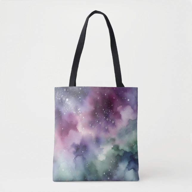 Tote Bag Motif de tapisserie céleste (Devant)