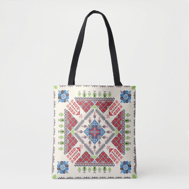 Tote Bag motif de Tatreez  (Devant)