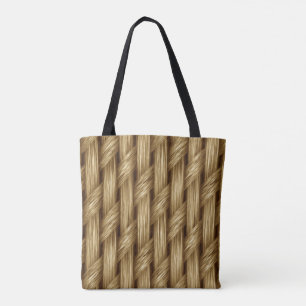 Tote Bag Motif de tissage de paille russe Conception couleu