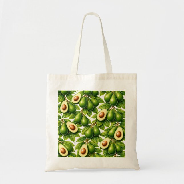 Tote Bag Motif de tranche d'avocat (Devant)