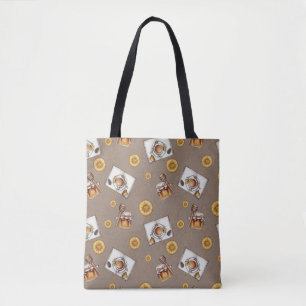 Tote Bag Motif de tranches d'orange et de miel Sucre et a