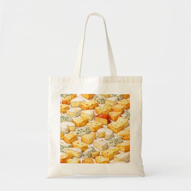 Tote Bag Motif de variété de fromage (Devant)