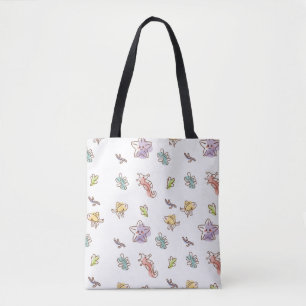 Tote Bag Motif de vie marine coloré avec les mers et les po
