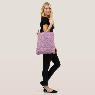 Tote Bag Motif de vigne botanique rose, design floral de la