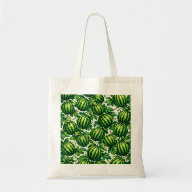 Tote Bag Motif de vigne de pastèque (Devant)