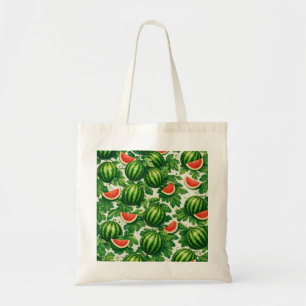 Tote Bag Motif de vigne de pastèque tranchée