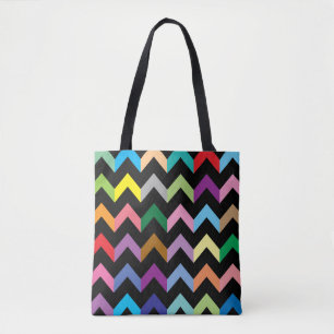Tote Bag Motif de zigzag coloré