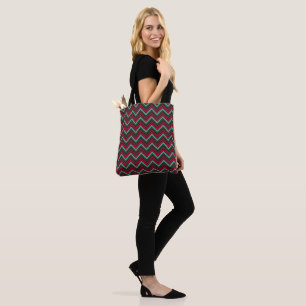 Tote Bag Motif de zigzag de chevron coloré