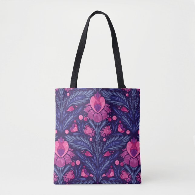 Tote Bag Motif décoratif avec coeur (Devant)