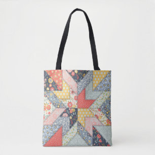 Tote Bag Motif décoratif et tableau de couleurs