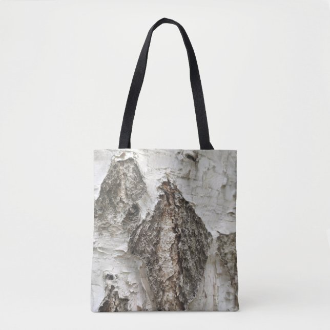 Tote Bag Motif d'écorce de bouleau (Devant)