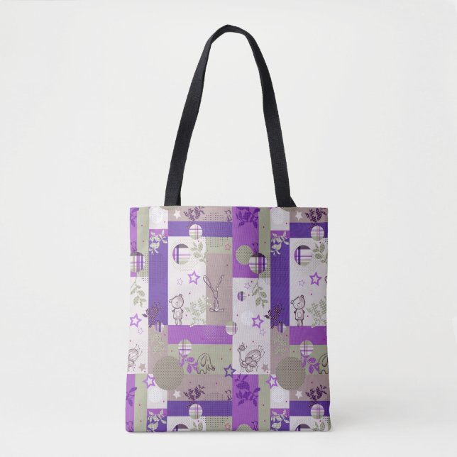 Tote Bag Motif d'édredon de bébé (Devant)