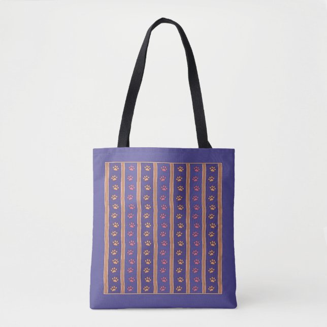 Tote Bag Motif d'empreinte de patte (Devant)