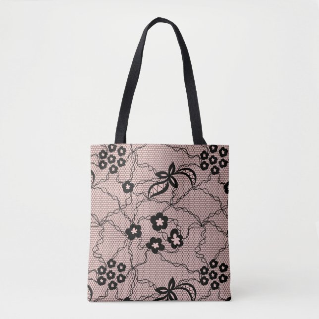 Tote Bag Motif dentelle (Devant)