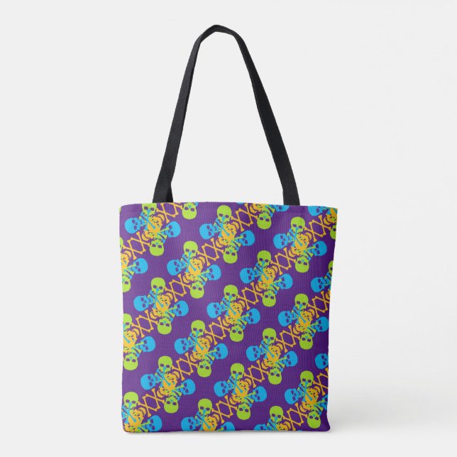 Tote Bag Motif des compétences et des os croisés (Dos)