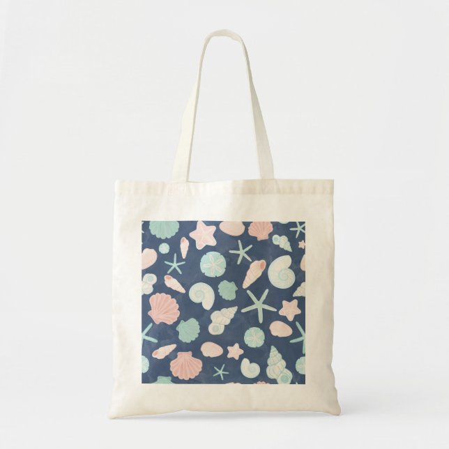 Tote Bag motif des coquillages (Devant)