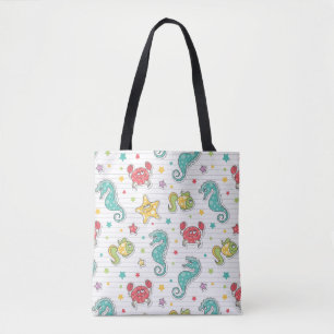 Tote Bag motif des créatures de mer