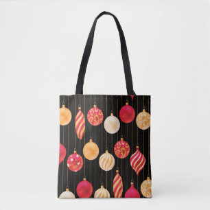 Tote Bag Motif des décorations de Noël festives