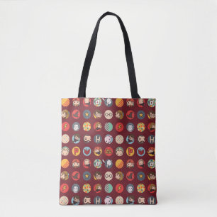 Tote Bag Motif des icônes de dessin Harry Potter