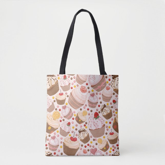Tote Bag Motif des petits gâteaux de célébration (Devant)