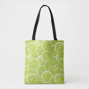 Tote Bag Motif des tranches vertes de chaux