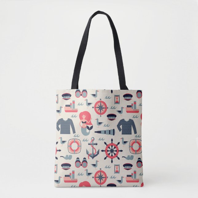 Tote Bag Motif d'espèce marine (Devant)