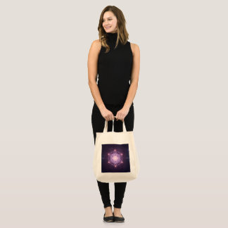 Tote Bag Motif d'étoile de géométrie sacrée lumineuse