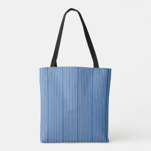 Tote Bag Motif deux tons bleu