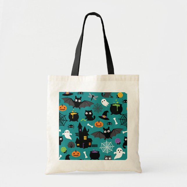 Tote Bag Motif d'Halloween (Devant)