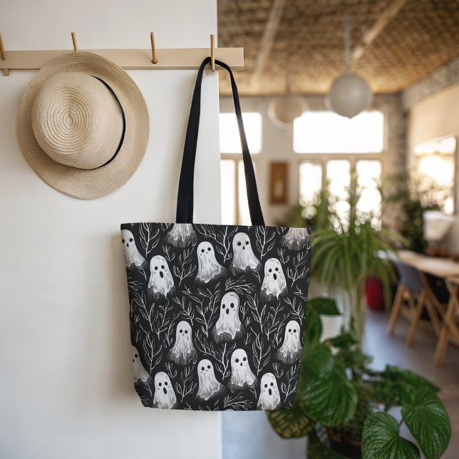 Tote Bag Motif d'Halloween Fantôme Éffrayant (Créateur téléchargé)