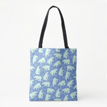 Motif d'hiver de l'ours polaire