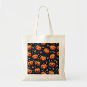 Tote Bag Motif d'horreur d'Halloween coloré Bonne Hallowee