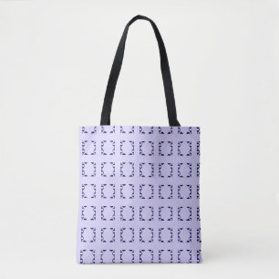 Tote Bag Motif diamant moderne sur bleu marine et bleu de p