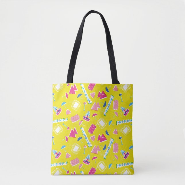 Tote Bag Motif d'icône Neon FRIENDS™ (Devant)