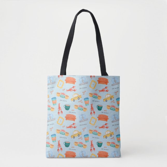 Tote Bag Motif d'icônes classiques FRIENDS™ (Devant)