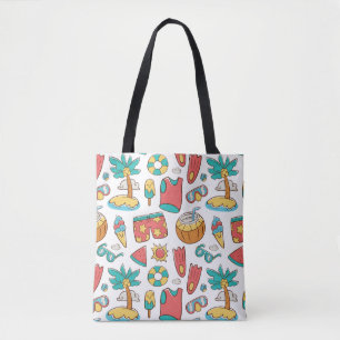 Tote Bag motif drôle vacances d'été plage