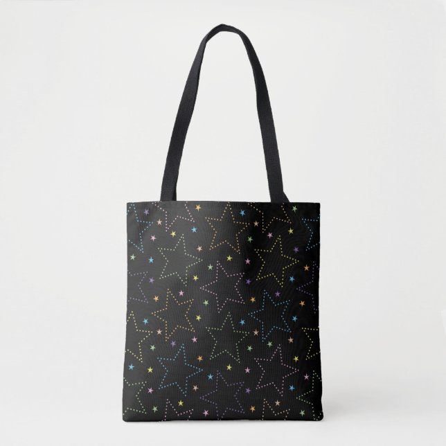 Tote Bag Motif du ciel de nuit étoilé (Devant)