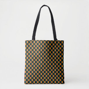Tote Bag motif du drapeau À damiers Cameroun