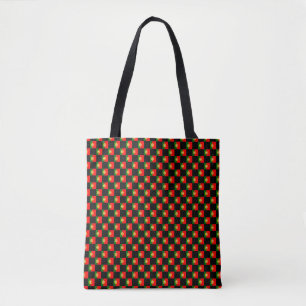 Tote Bag motif du drapeau À damiers Portugal