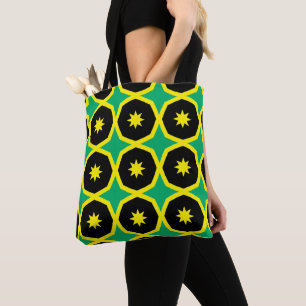 Tote Bag Motif du drapeau jamaïcain