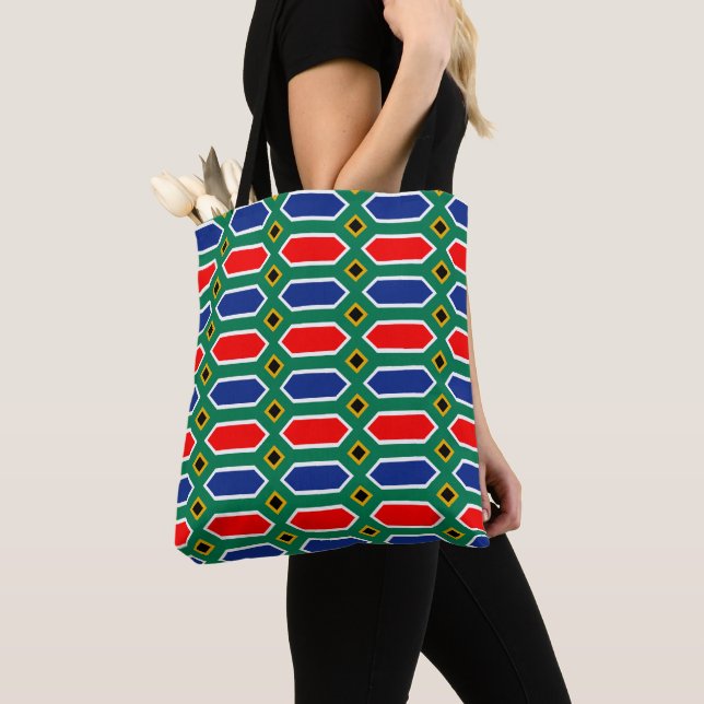 Tote Bag Motif du drapeau sud-africain (De près)