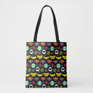 Tote Bag Motif du logo de la ligue de justice de Chibi